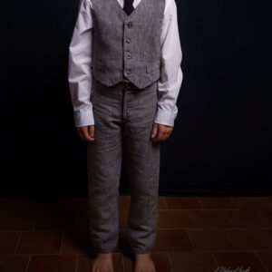 Pantalon enfant chanvre 8 ans – Naturel et résistant